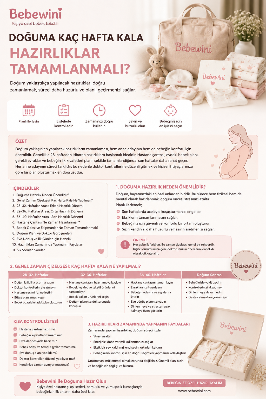 Doğuma Kaç Hafta Kala Hazırlıklar Tamamlanmalı?