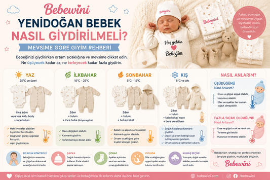 Yenidoğan Bebek Nasıl Giydirilmeli? Mevsime Göre Giyim Rehberi