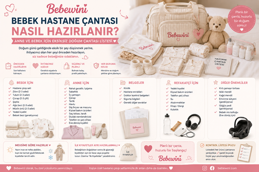 Bebek Hastane Çantası Nasıl Hazırlanır? Anne ve Bebek İçin Eksiksiz Doğum Çantası Listesi